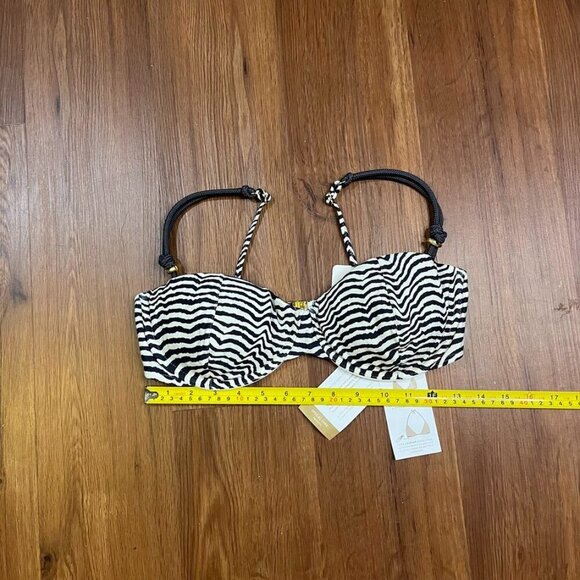 ViX Ravine Gal Mel Bikini Top – Zebra Stripe – Size XL MSRP $148 – NWT - Picture 5 of 7